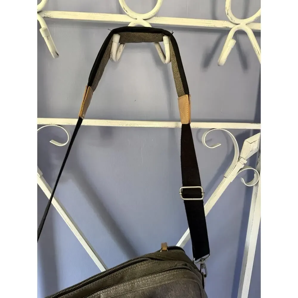 Venque Toronto Messenger Bag Grey University Academia